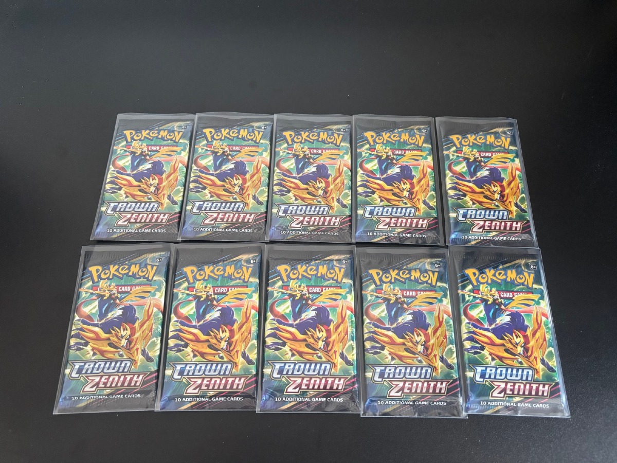 10 x Pokémon Crown Zenith booster pack