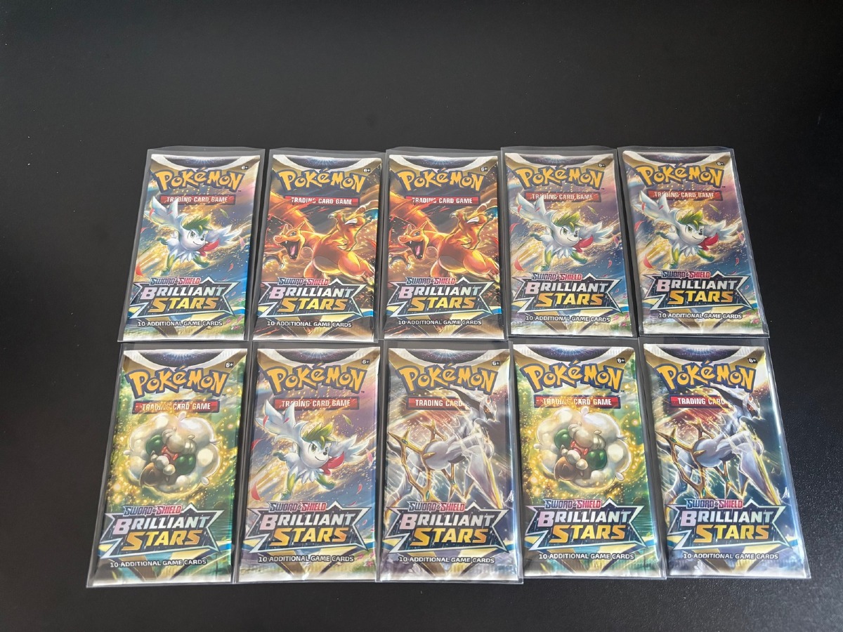 10 x Pokémon Sword & Shield – Brilliant Stars booster pack
