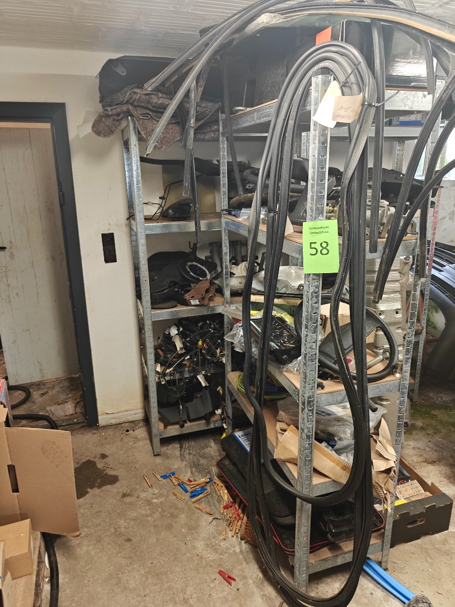 3 lagerreoler incl reservedele til VW & audi
