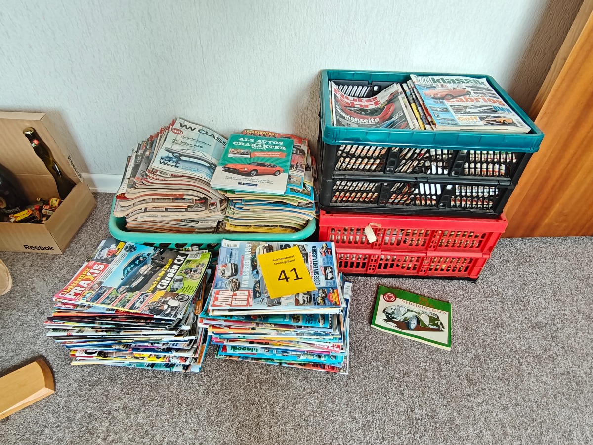 Stor samling bilmagasiner