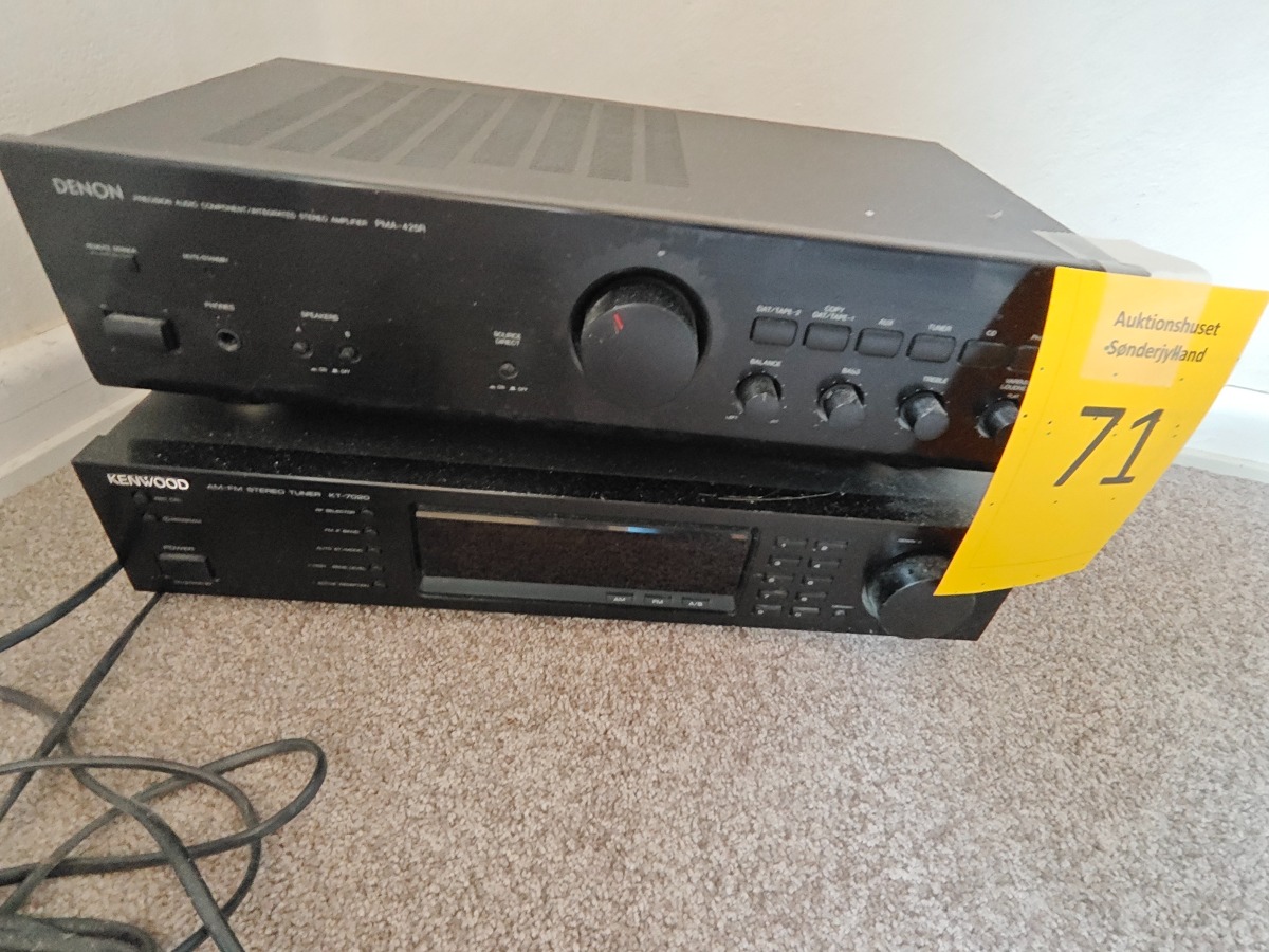 Denon forstærker og Kenwood tuner