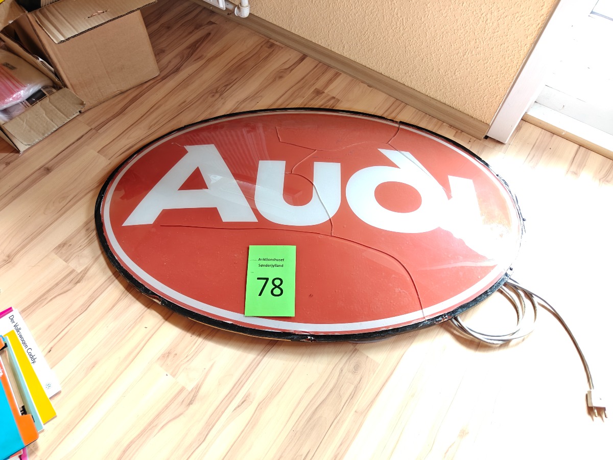 Audi lysskilt 