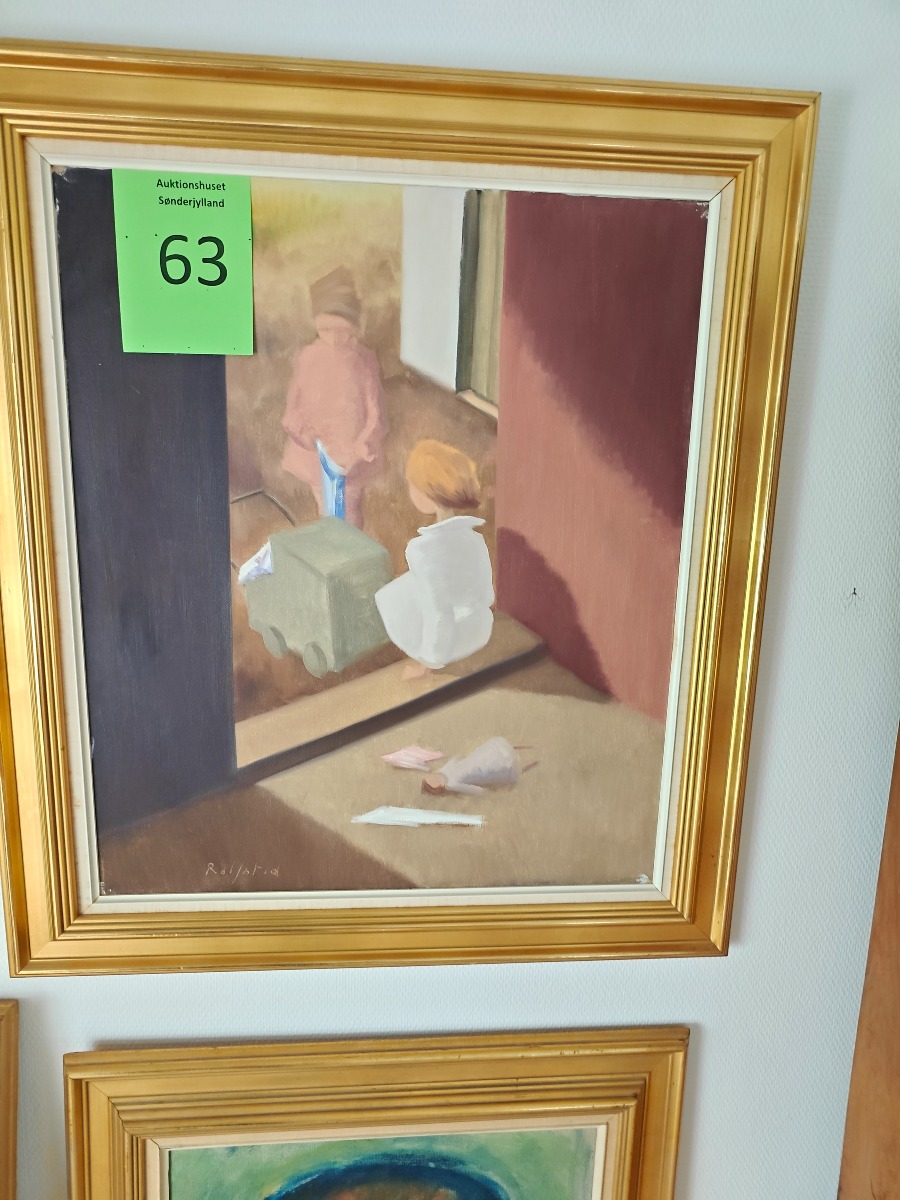Bernhard Daniel Rolfsted. Legende børn i døråbning