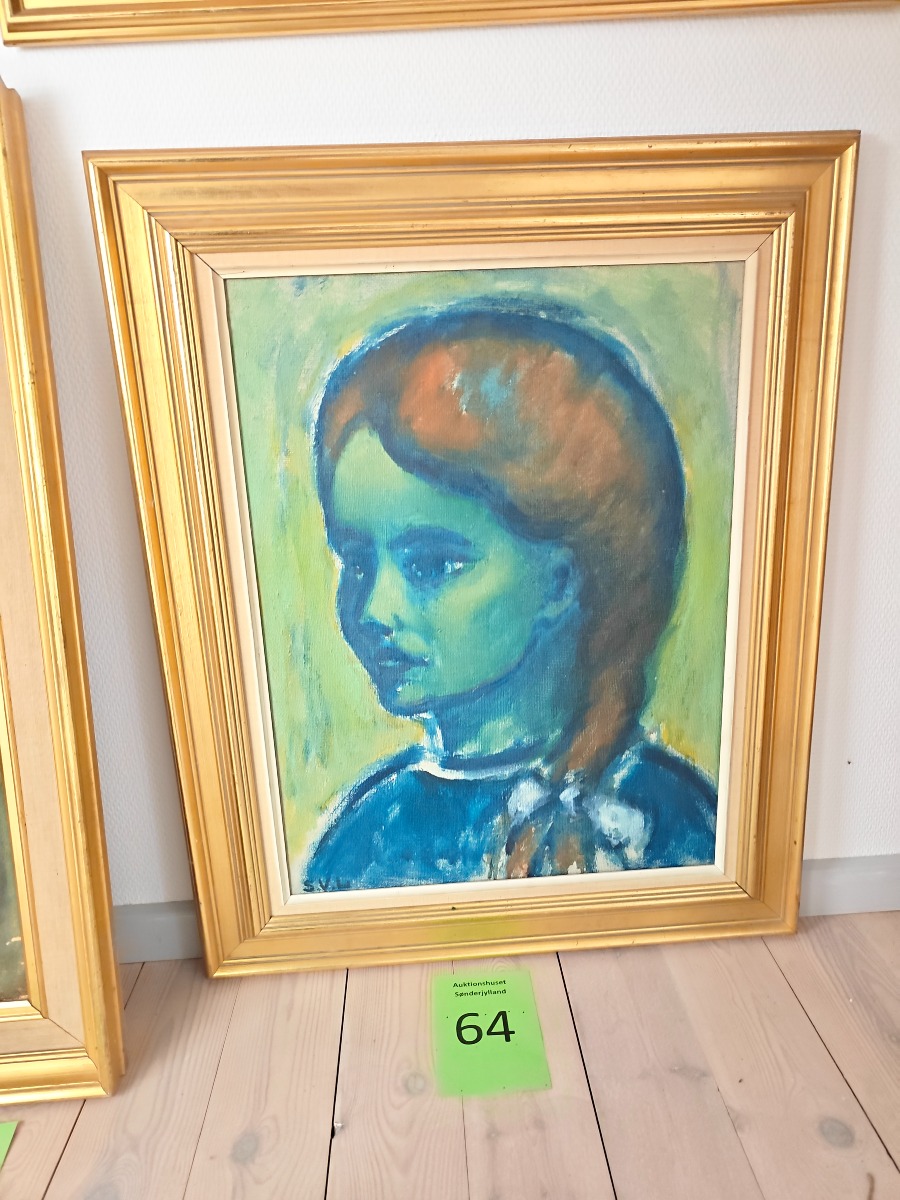 Sigurd Valdemar Lønholdt. Portræt af pige