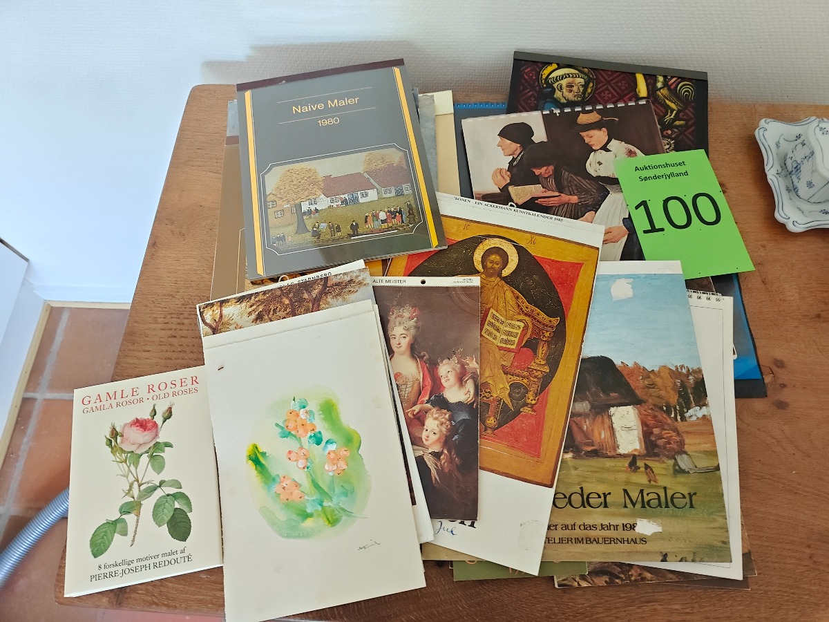 Stor samling kunstkalendere