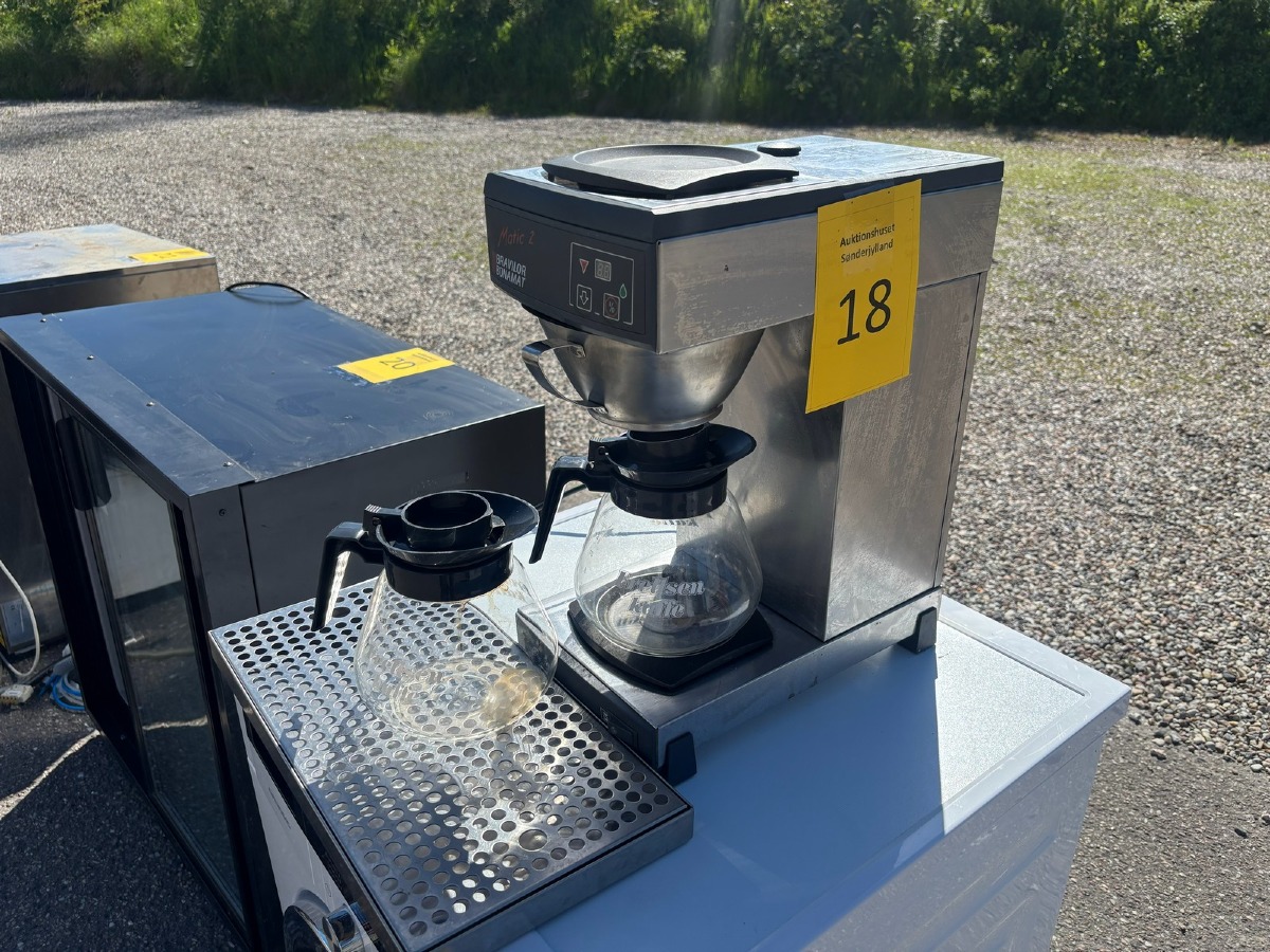 Bravilor Bonamat Matic 2 kaffemaskine med 2 glaskander