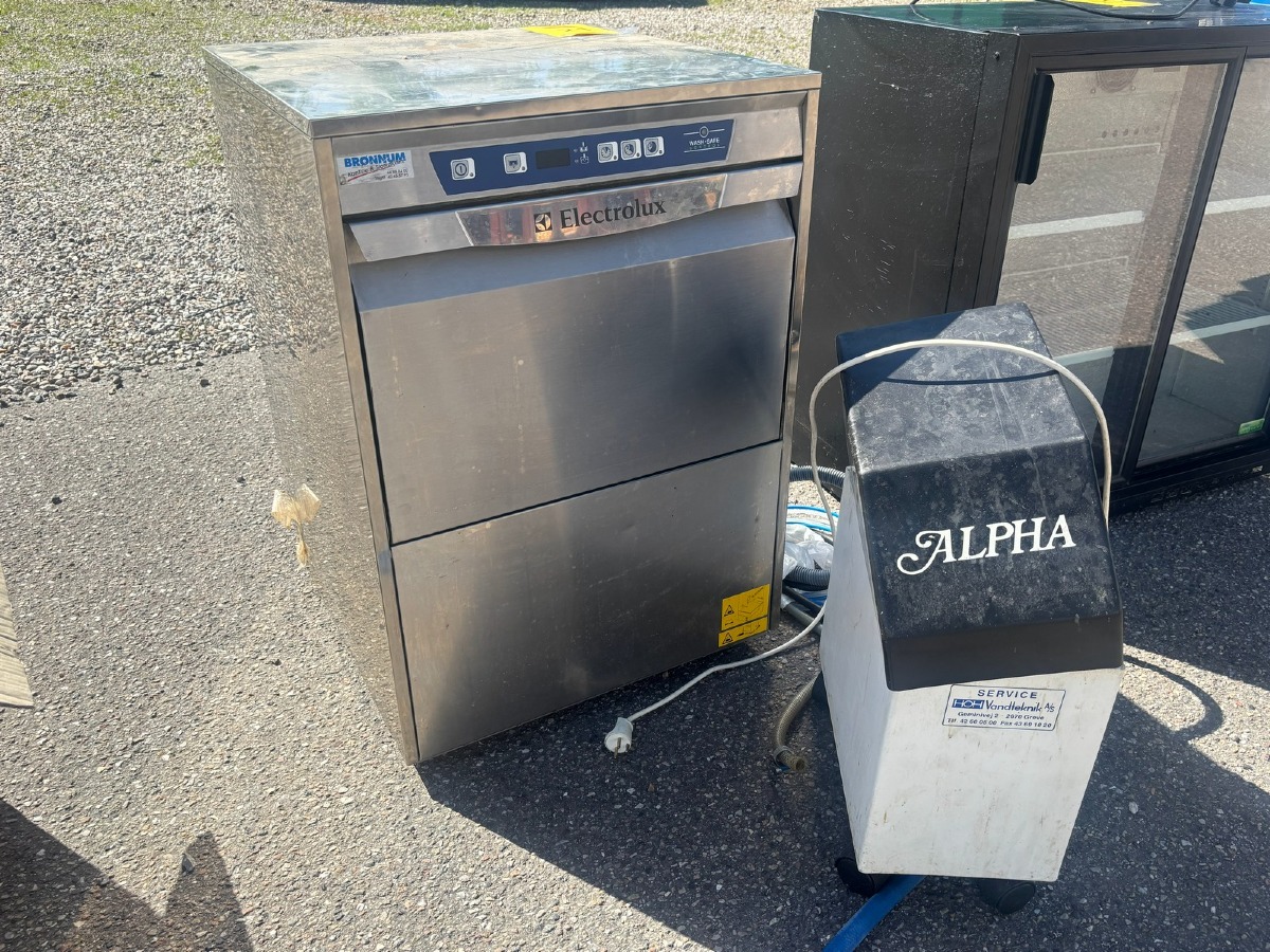 Electrolux industri opvaskemaskine + Alpha vandblødgører