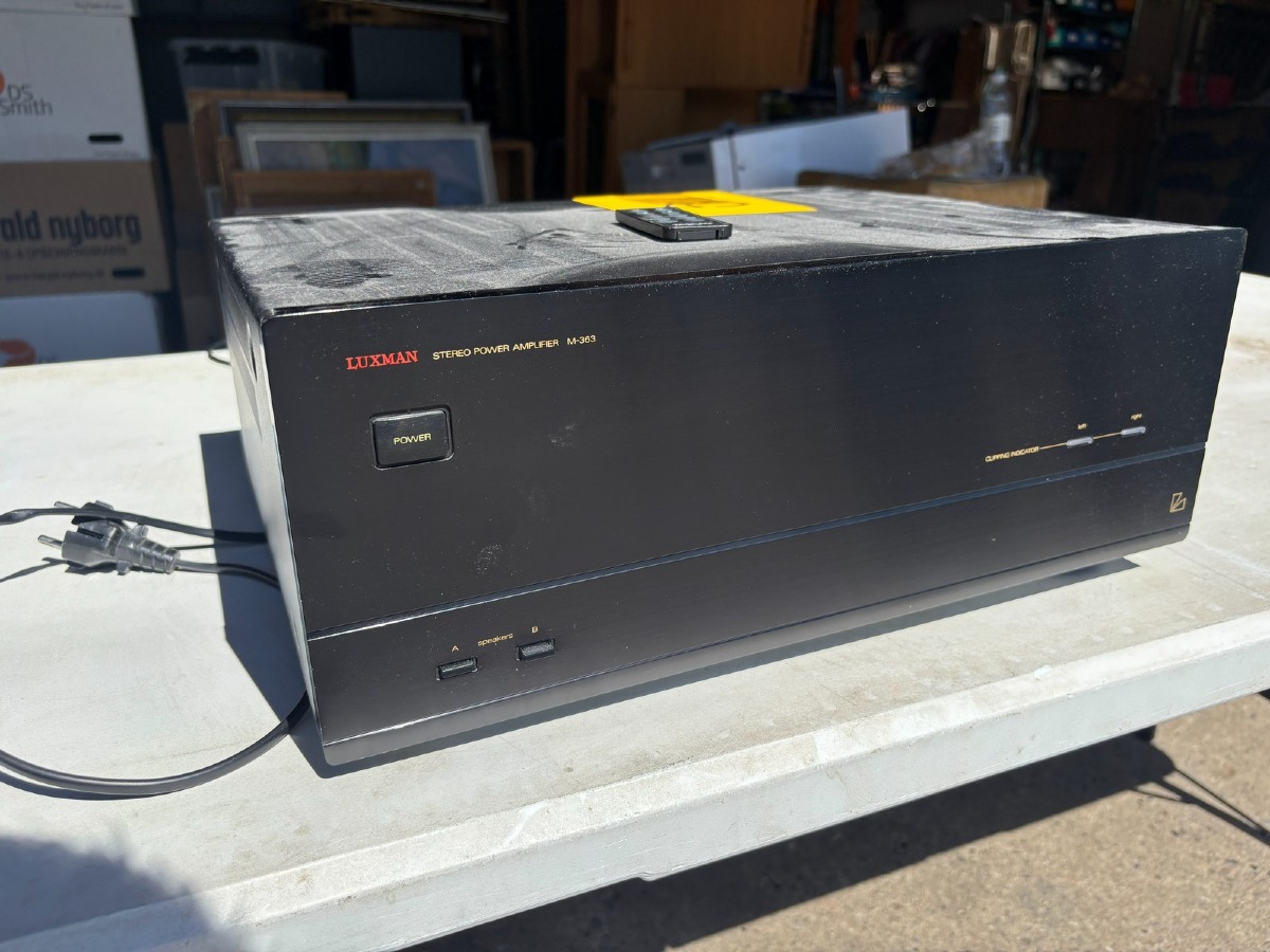 Luxman M-363 Stereo Power Amplifier – Vintage Hi-Fi