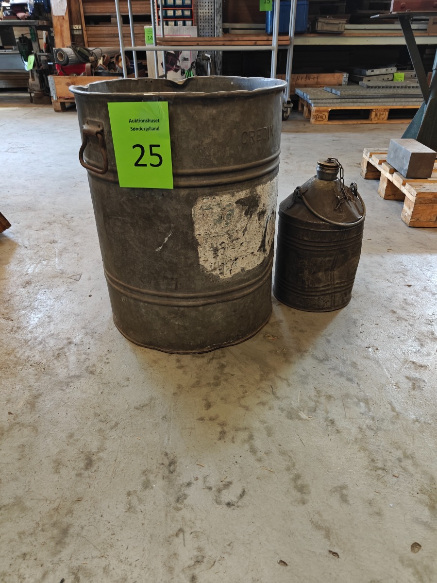 Blikspand & 10L blikdunk