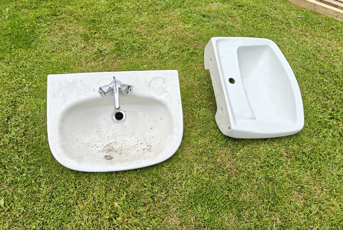 2 porcelænsvaske