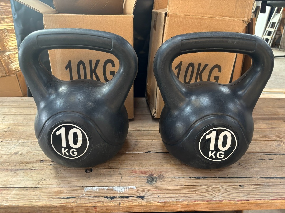 2 stk Kettelbells 10kg.