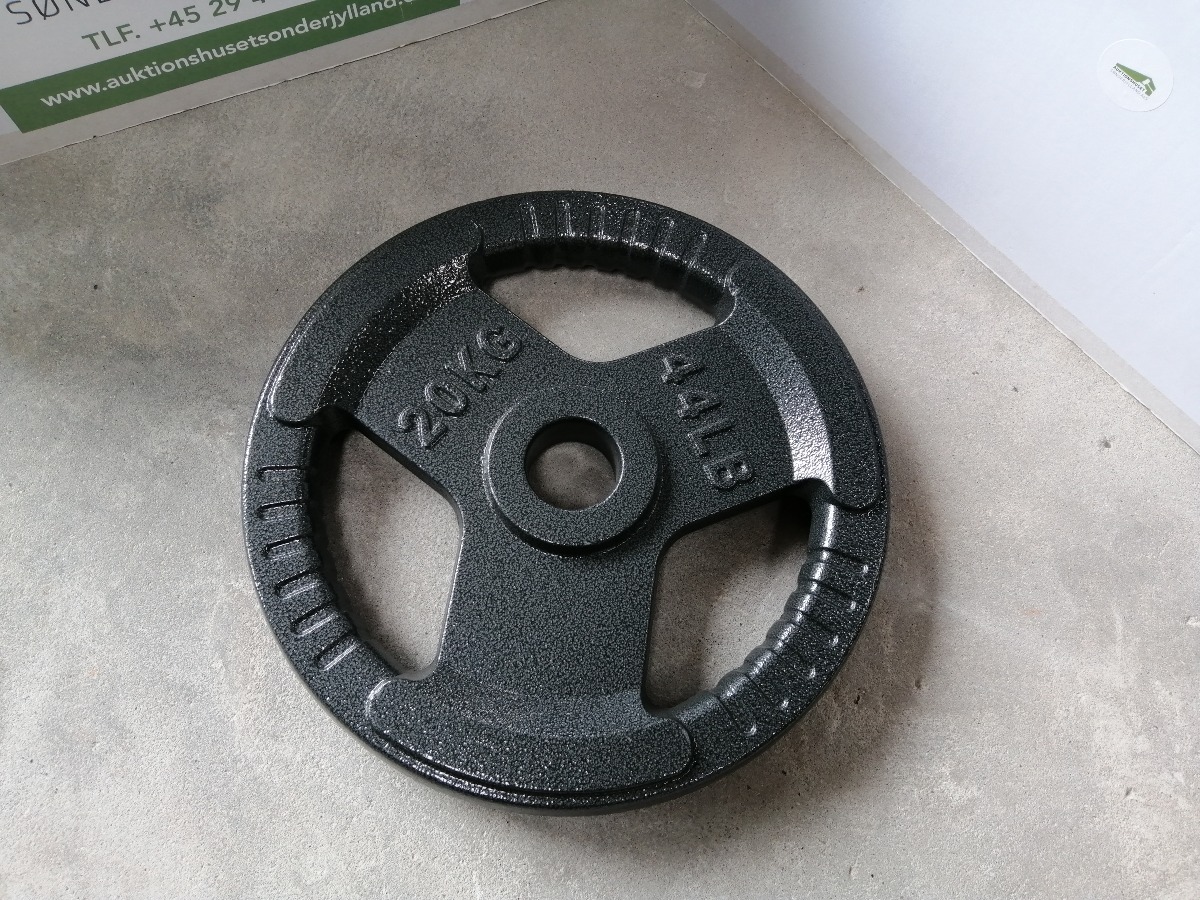 2 stk vægtskiver 20 kg
