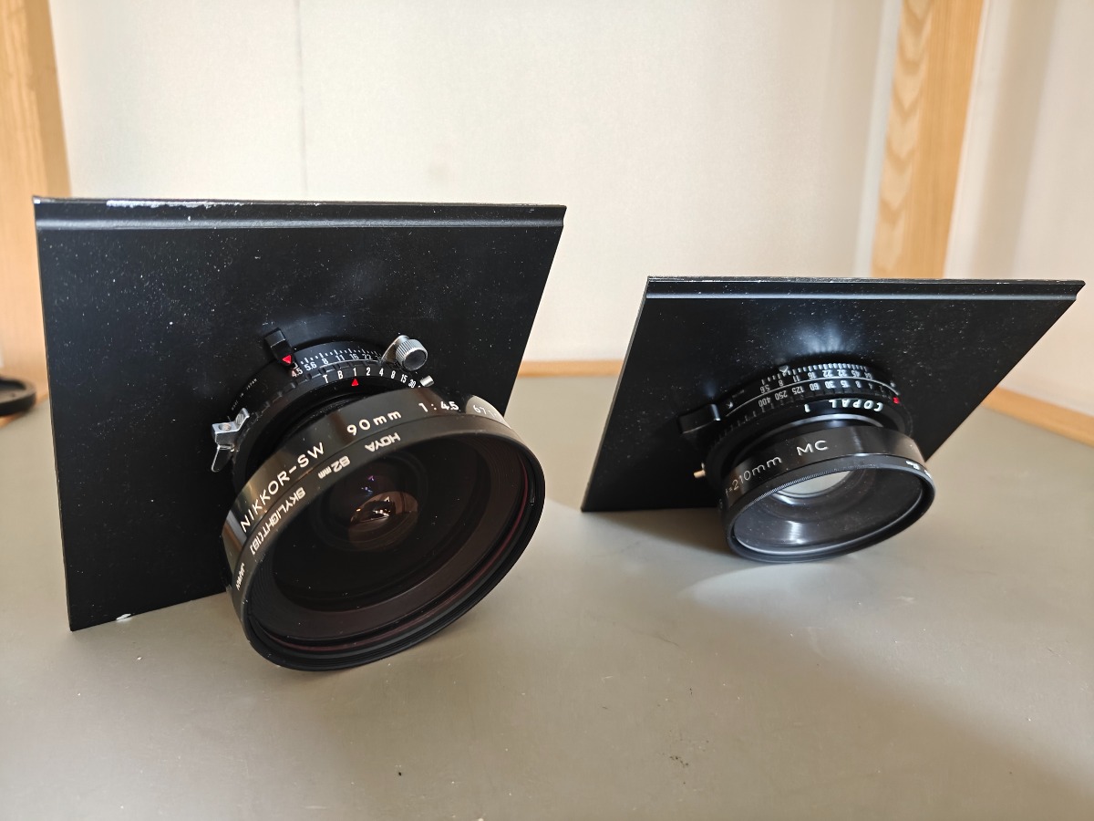 2 linser til storformat fotografering