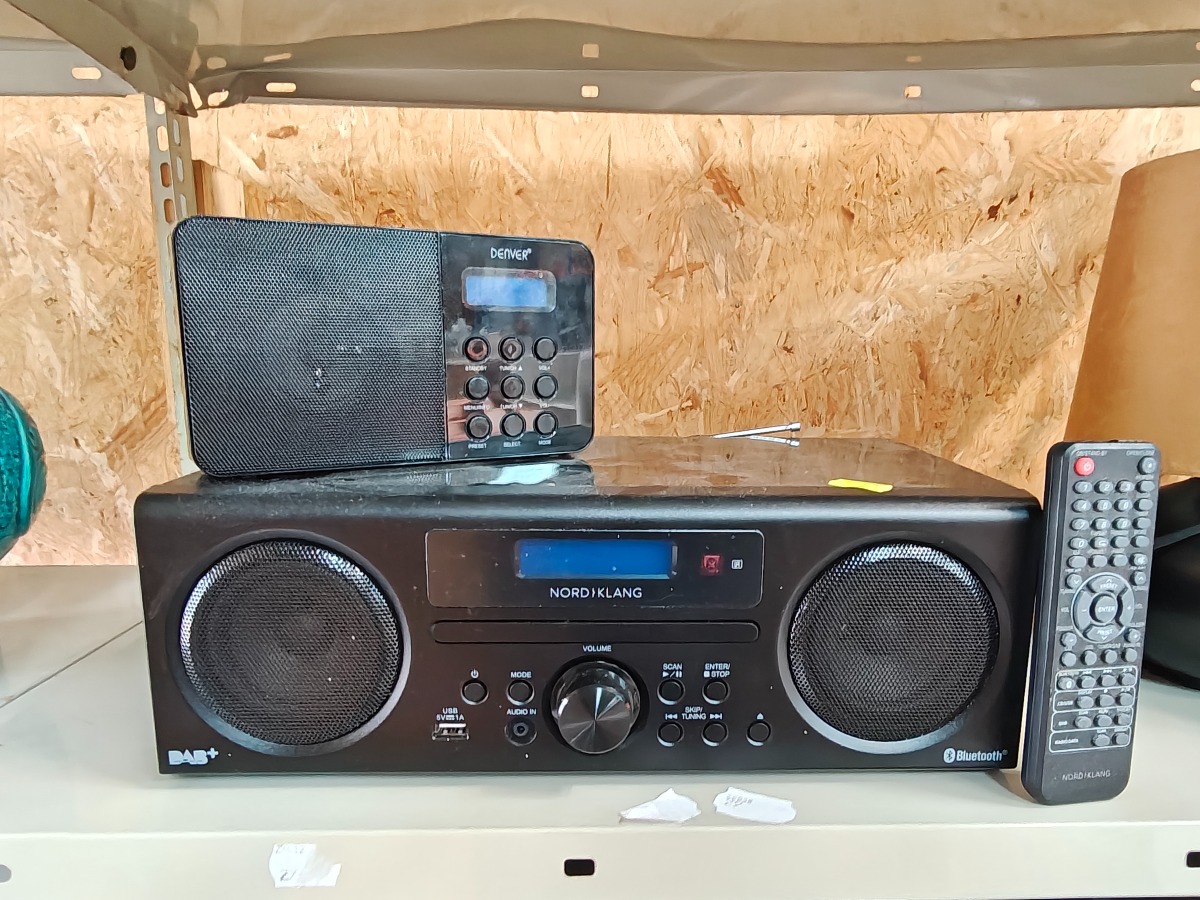 Nordklang HIFI 300 Dab+ radio med cd samt Denver DAB+ radio