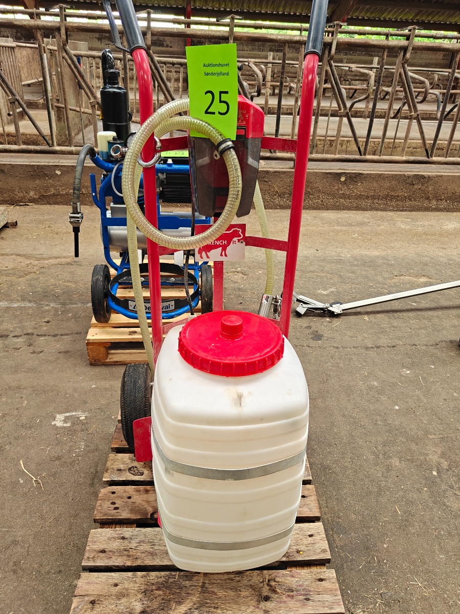 Drench vogn med elektrisk pumpe 60 ltr.