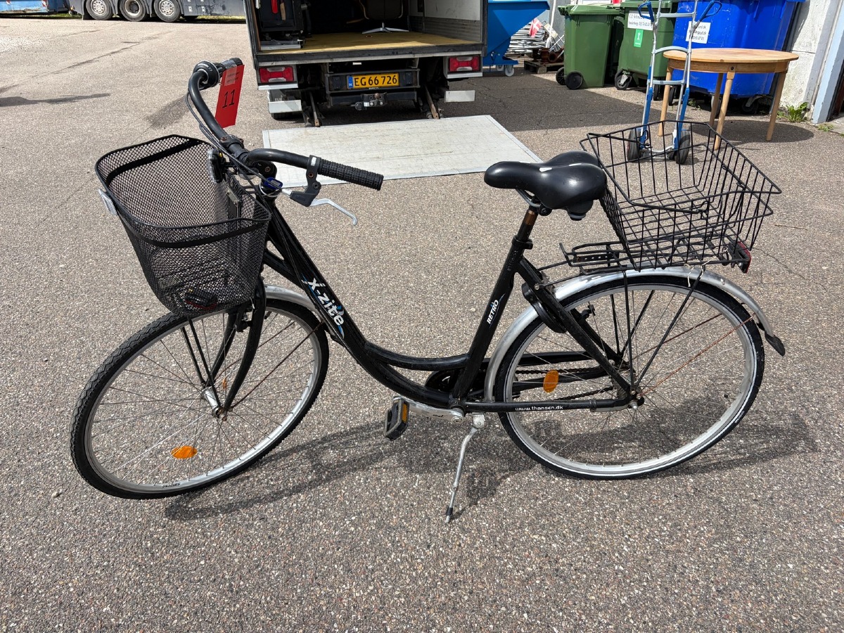 X-Zite Retro citybike med frontkurv og bagagekurv