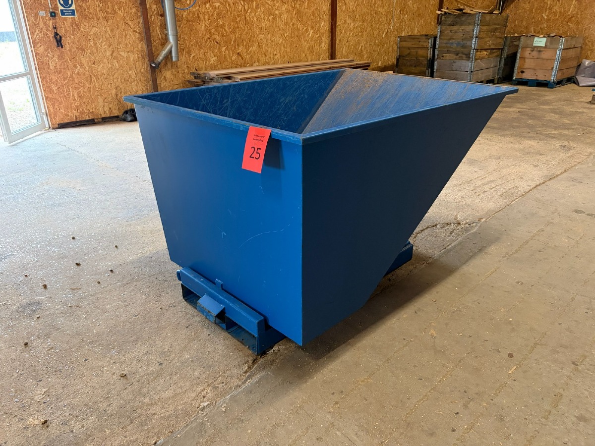 Stor blå Tipcontainer