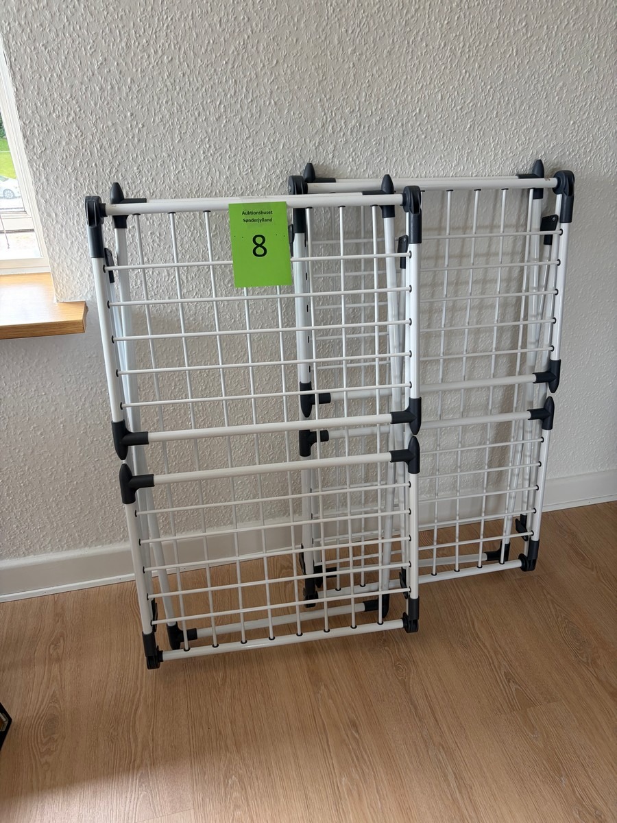 2 x Sammenklappeligt tørrestativ