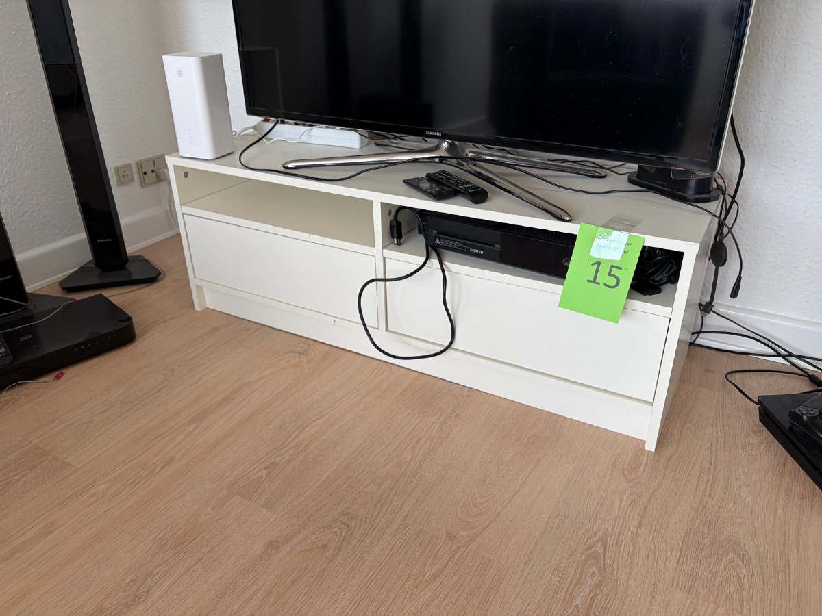 TV-bord / mediemøbel i hvid udførelse