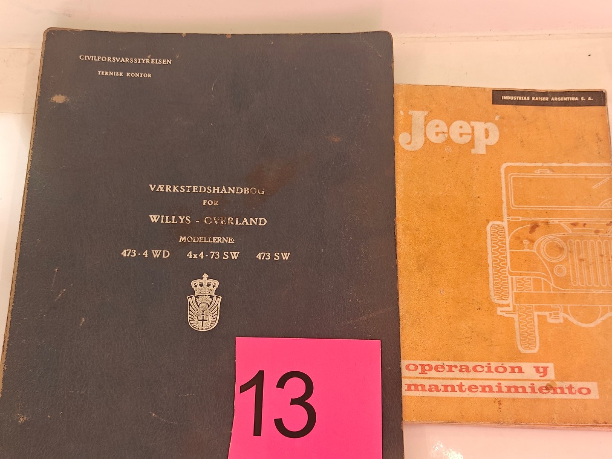 Jeep & Willys - Overland: Værkstedshåndbøger.
