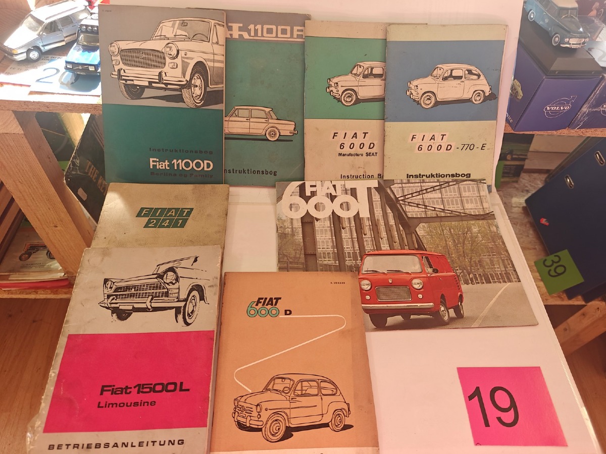 Fiat: Instruktionsbøger til div veteran modeller.