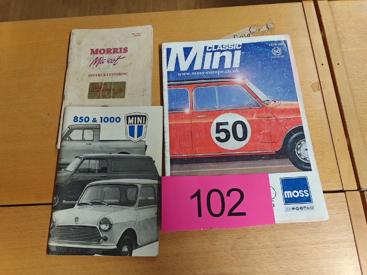 Morris Mini: Instruktionsbog og hæfter. 