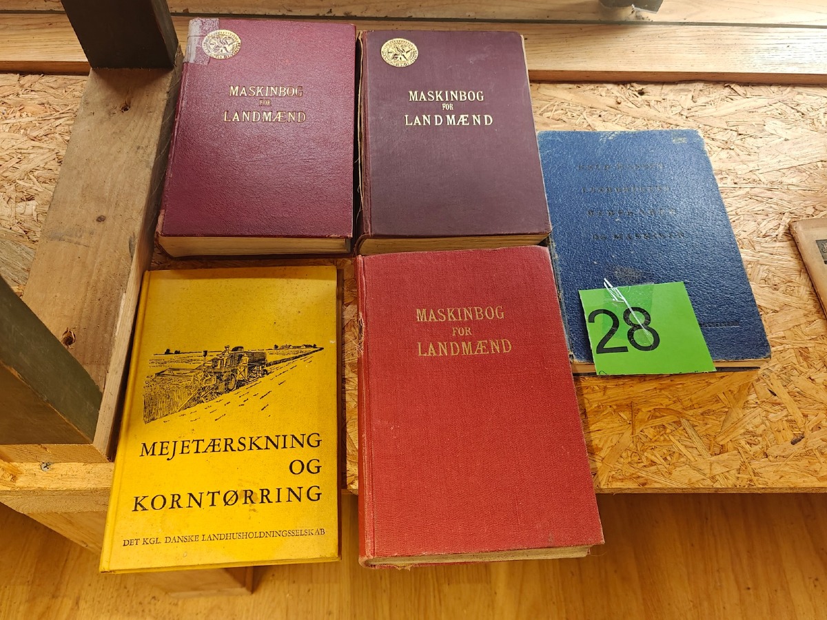 Samling: Maskinbøger til landmænd. Retro.