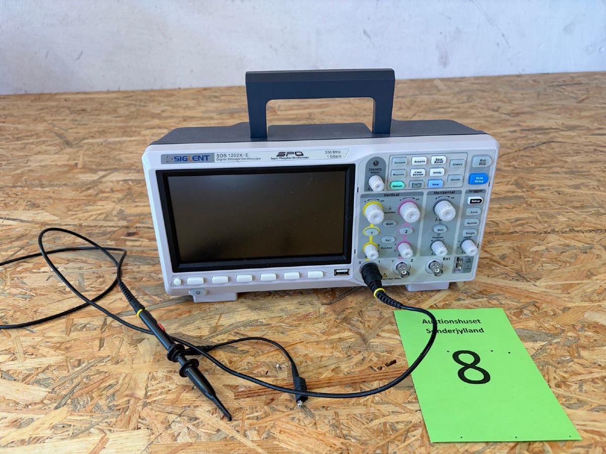 Siglent SDS1202X-E digitalt oscilloskop 200 MHz inkl. probe
