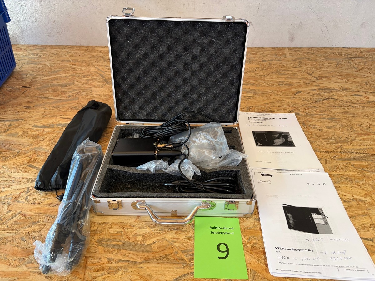 XTZ Room Analyzer II Pro akustisk målesystem i transportkuffert
