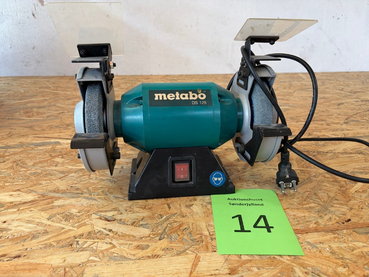Metabo DS 125 dobbelt bænksliber 200W, 125 mm