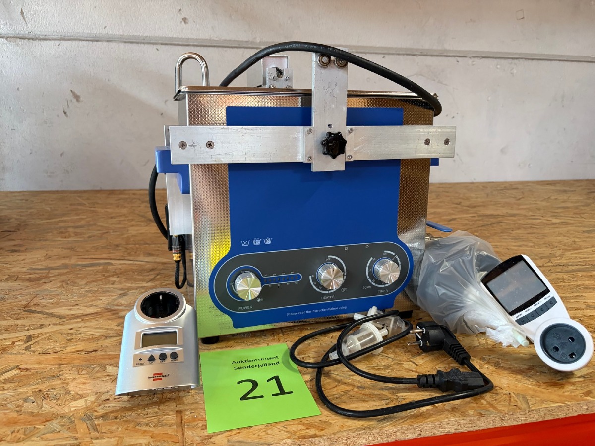 GT Sonic P6 ultralydsrenser 6 liter 40 kHz – med digital styring og tilbehør