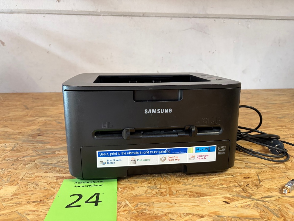 Samsung ML-1915 sort/hvid laserprinter med USB