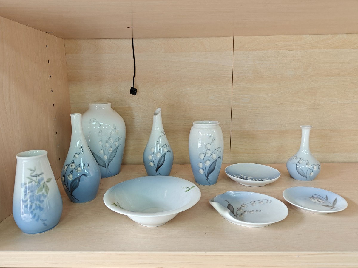 B&G forskellige produkter med florale motiver