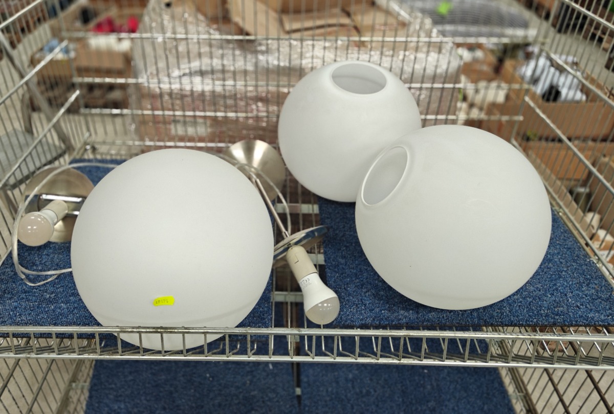 3 kuppellamper
