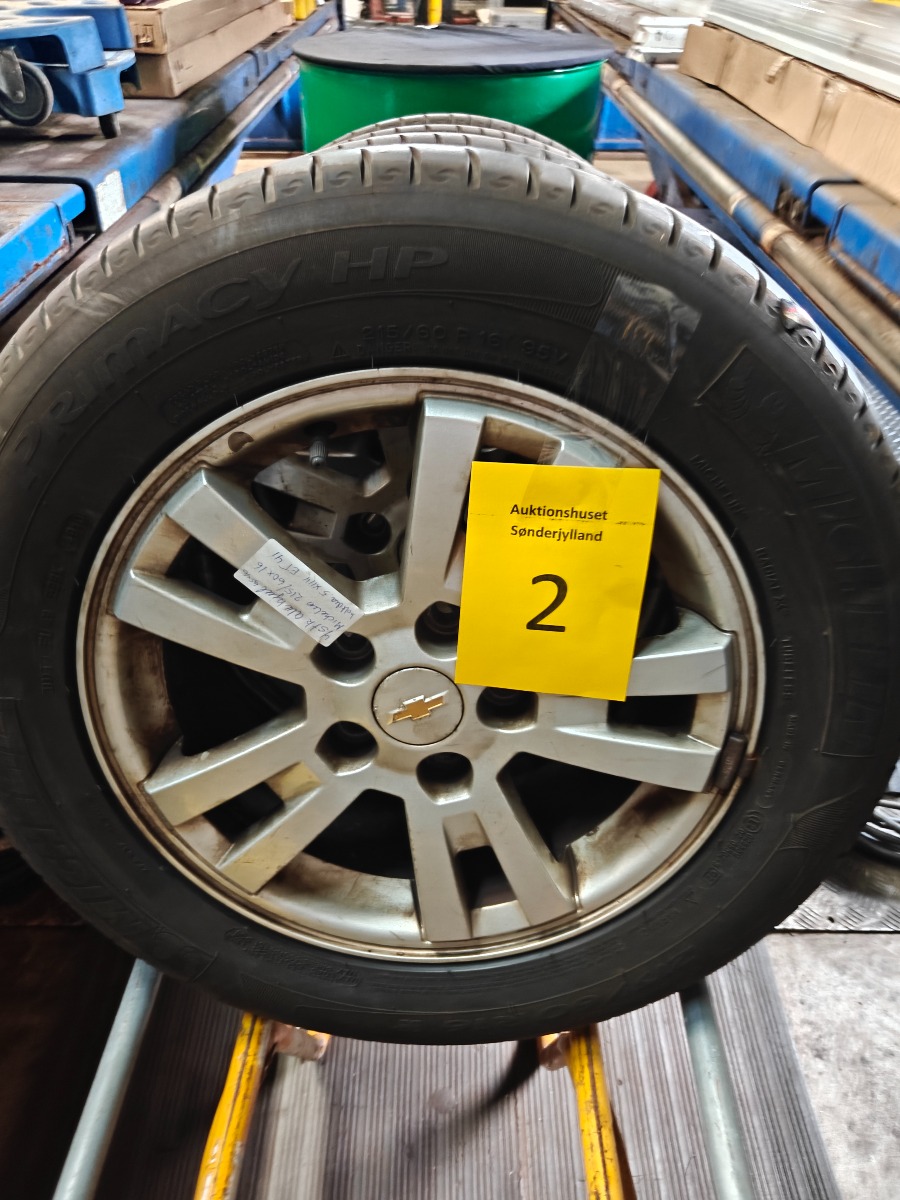 4 stk alufælge med michelindæk 215/60R16