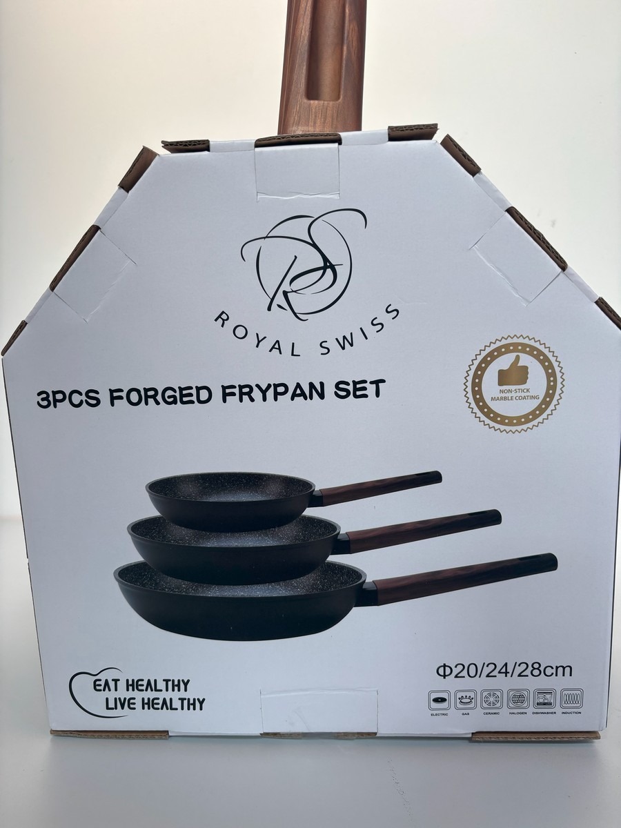 Royal Swiss pander i sort, 3 stk