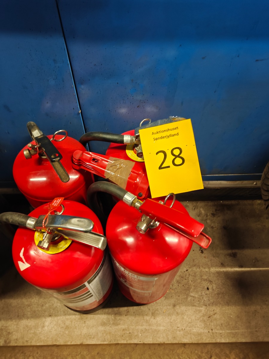 4 stk brandsluknings flasker 9L (vand)
