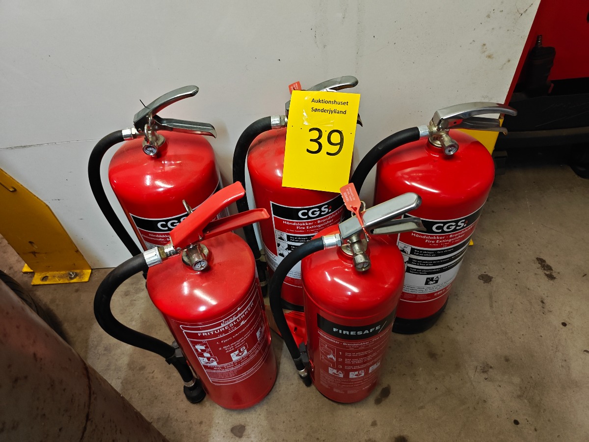 5 stk brandsluknings flasker