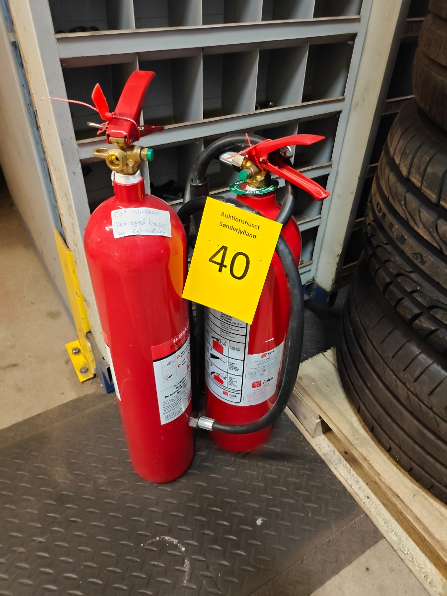 2 stk co2 bandslukning 5 kg