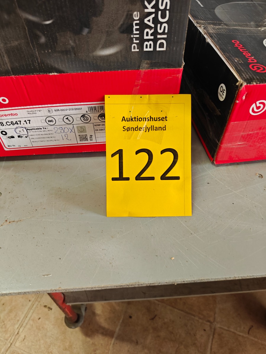 Sæt bremseskiver, ubrugt