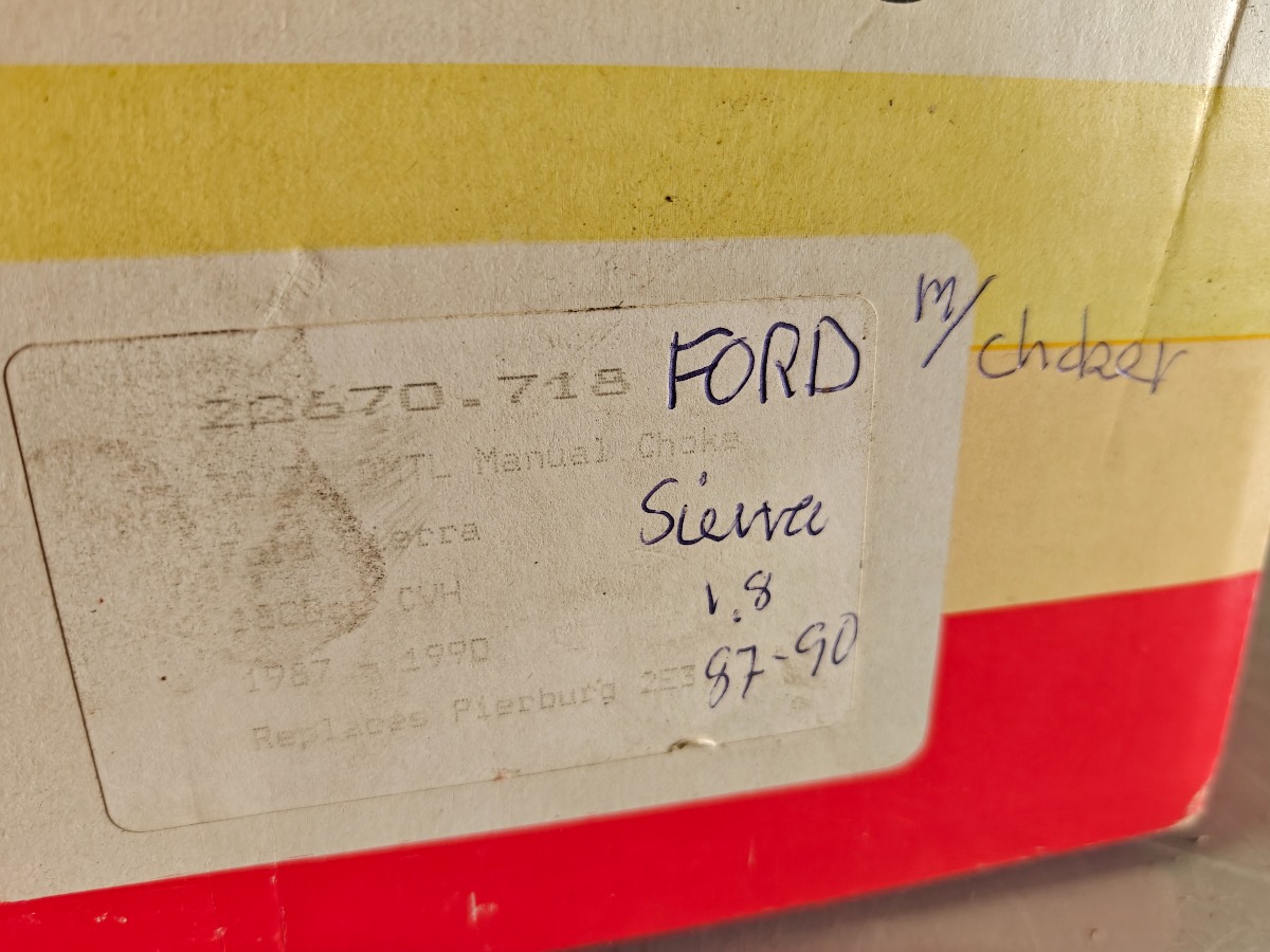 Kaburator m. choker til Ford Sierra