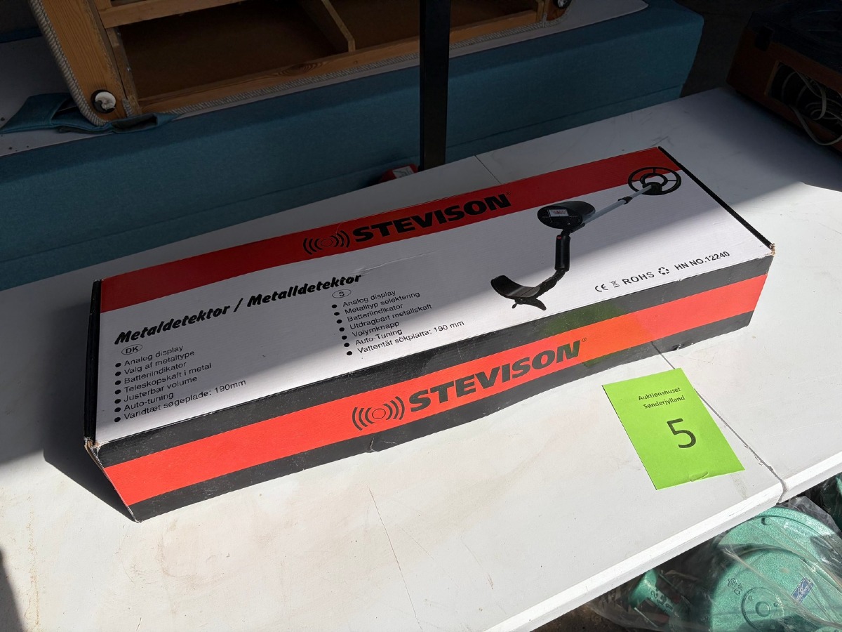 Stevison metaldetektor med analogt display – i original emballage