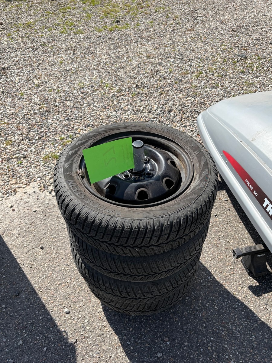 4 stk. vinterhjul på stålfælge – 155/65 R13