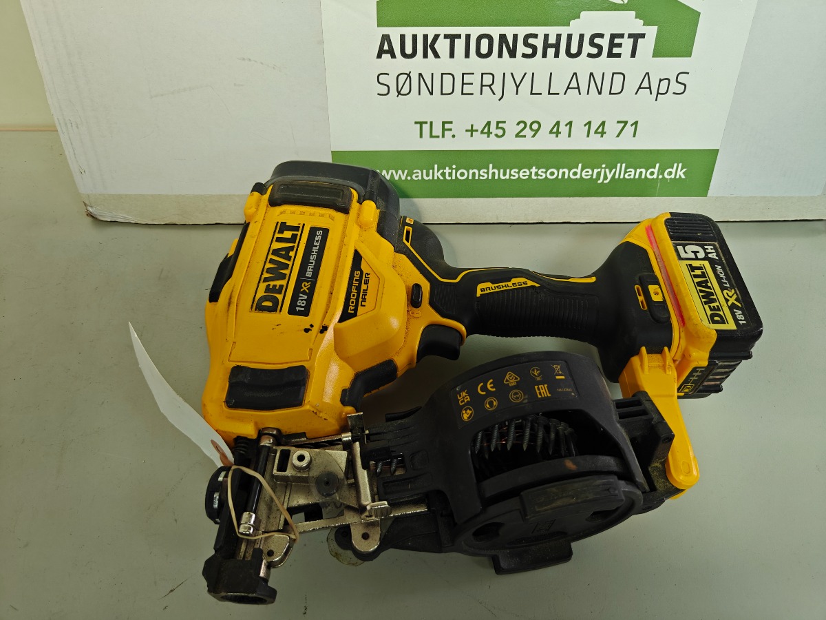 Dewalt tromlesømpistol DCN45RN incl. 5 Ah batteri