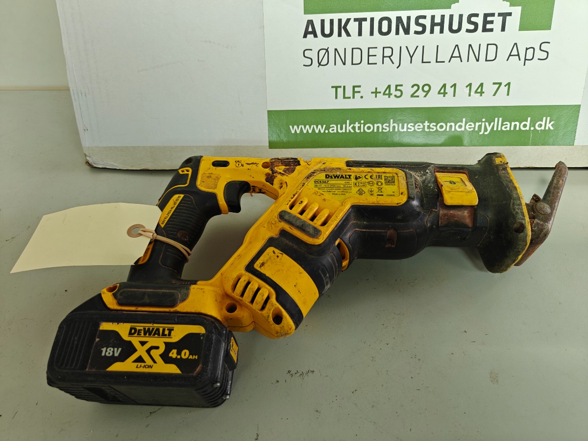 Dewalt bajonetsav DCS 367, incl 4 Ah batteri