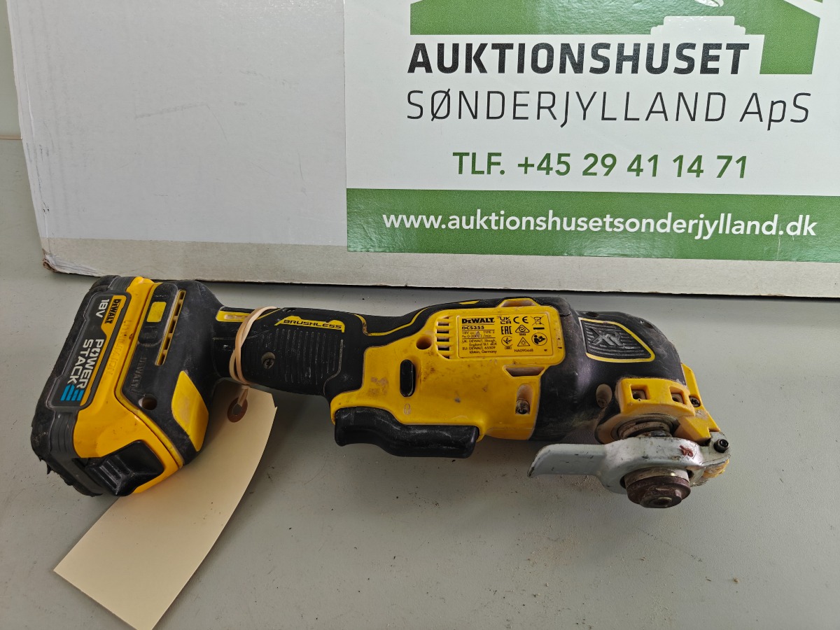 Dewalt finecutter DCS355, incl. 18v powerstack batteri