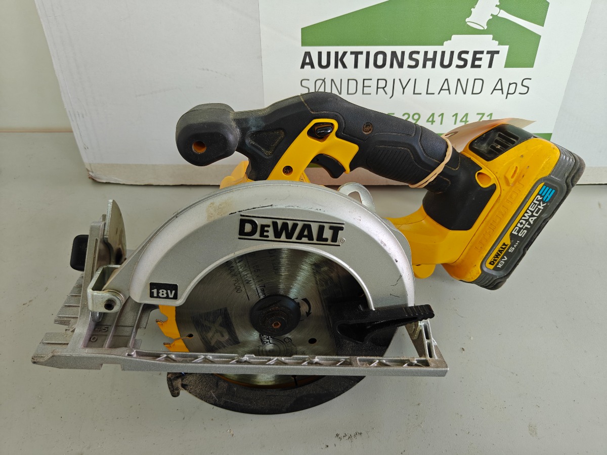 Dewalt rundsav DCS391, incl 5 Ah batteri