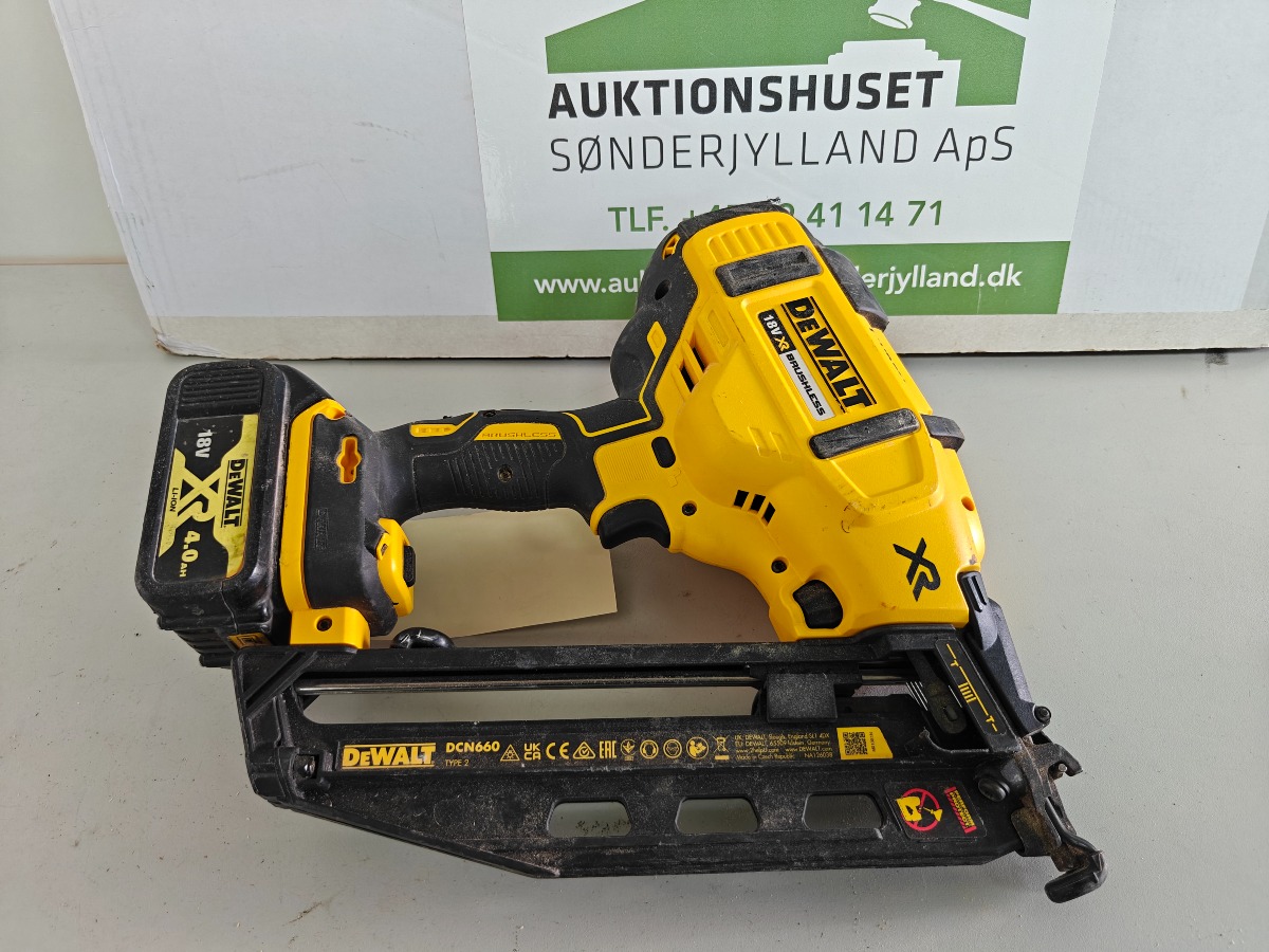 Dewalt sømpistol DCN660, incl. 4 Ah batteri