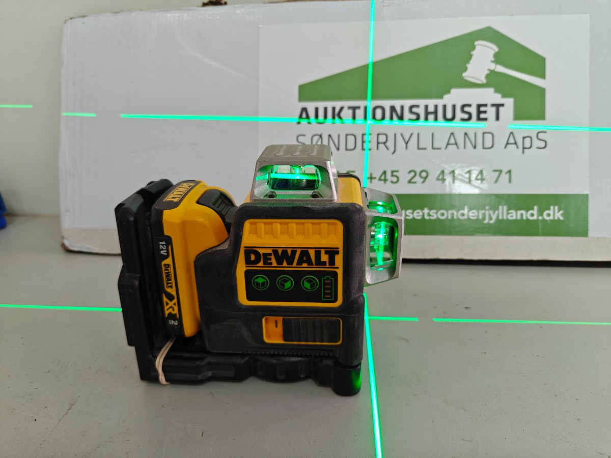 Dewalt linjelaser 3x360grader incl 2 Ah batteri