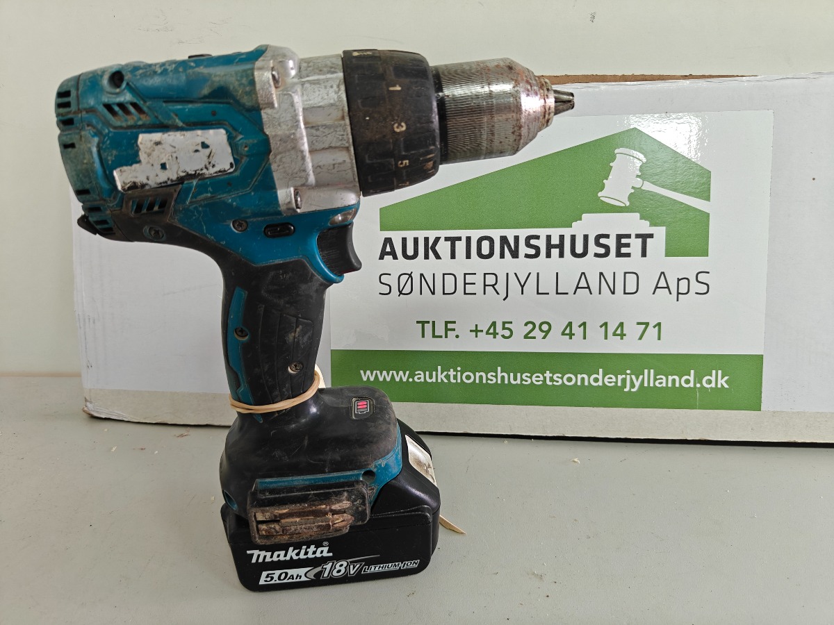 Makita bore/skruemaskine,. incl 5 Ah batteri